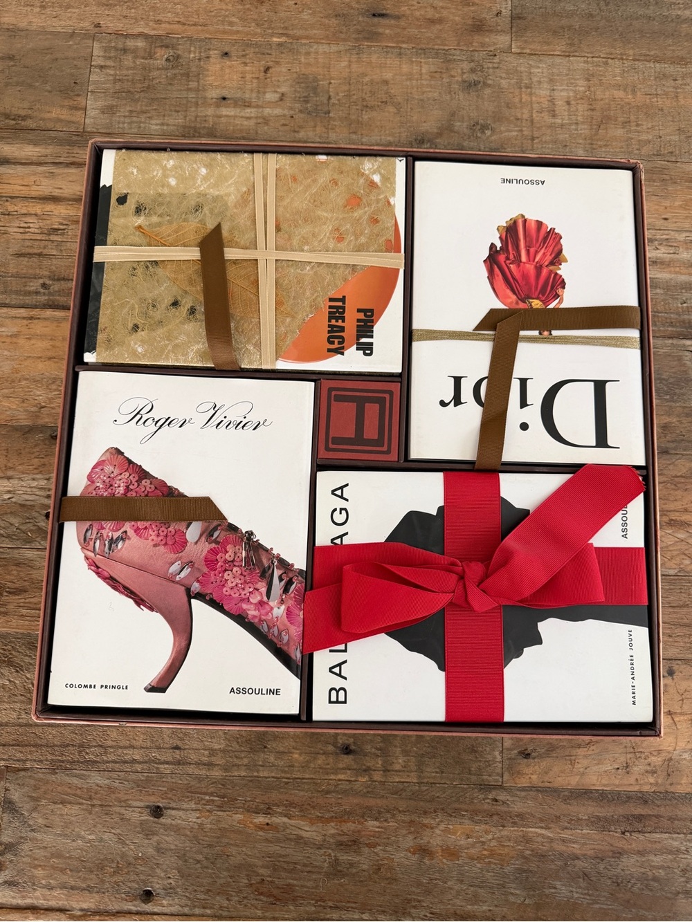 Assouline fashion Designer Coffee Table Book Gift Set